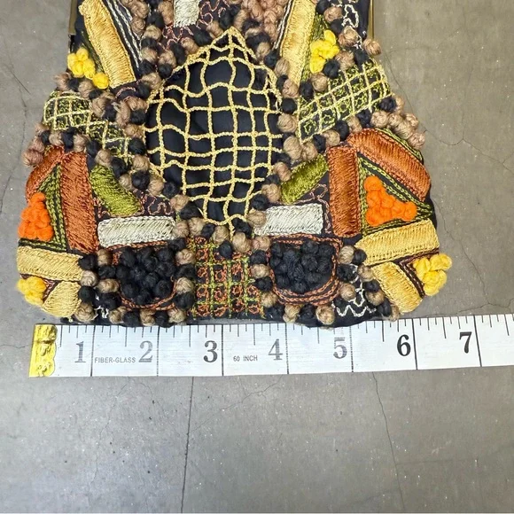 Vintage Textile Art Hand/Shoulder Bag - Picture 2 of 5